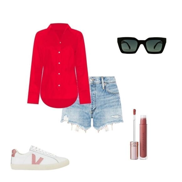 **Agolde Light Wash Denim Shorts 29 CUT# 46986 STYLE# A026-811 - Picture 8 of 10